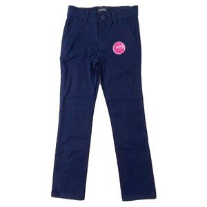 Childrens Place Uniform Pants Girls size 6X/7 Slim Stretch Chinos School Blue